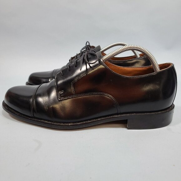 Bostonian Classics Cap Toe Oxford Dress Shoes Men\'s Size 9W Black Leather 20390 main image 5